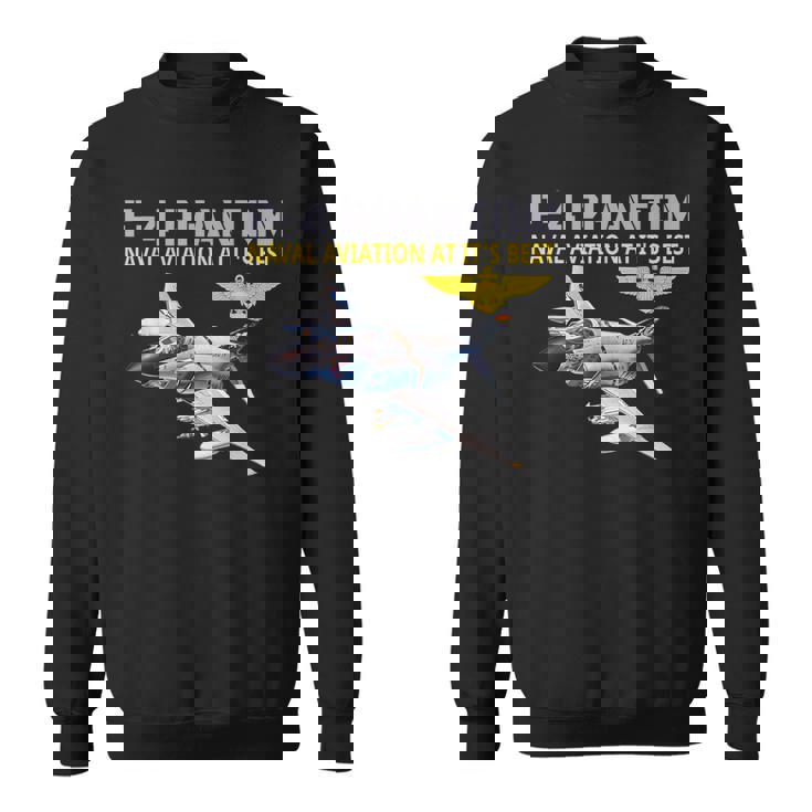 F-4 ファントム アクション中 海軍航空 最高 スウェットシャツ