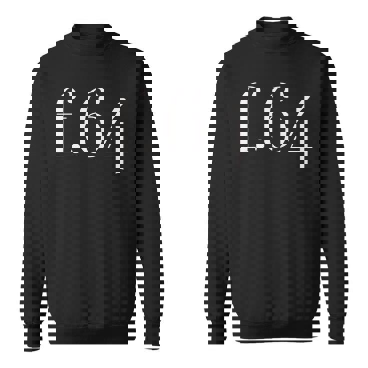 F64 太字 オフセンター 書体 スウェットシャツ