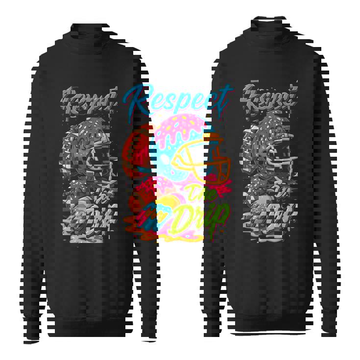 Football Drip Boys Football Ice Cream Sprinkle Respect Drip Sweatshirt Football Drip Boys Football Ice Cream Sprinkle Respect Drip Sweatshirt