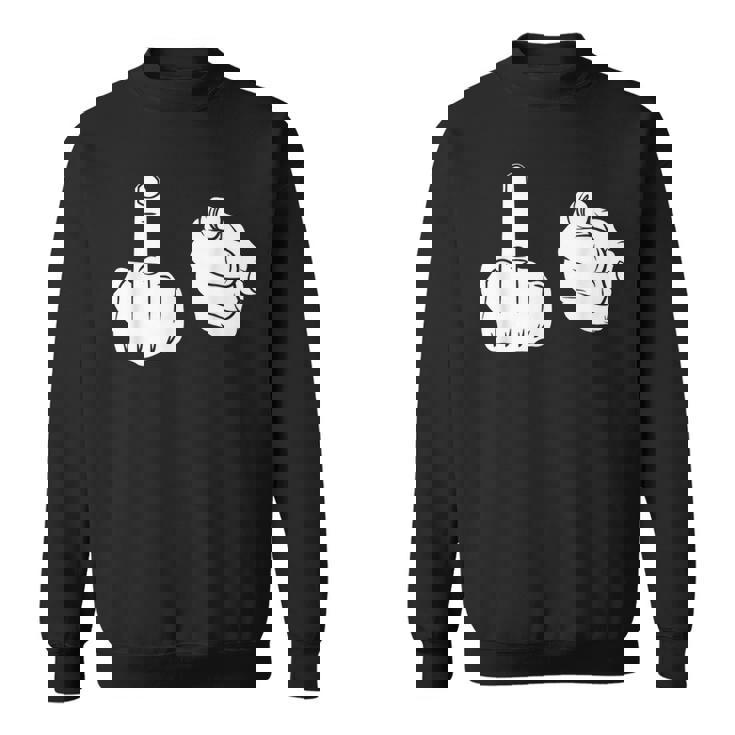 Fuck You シャツ 中指ポインティング Fuk You FUck You スウェットシャツ