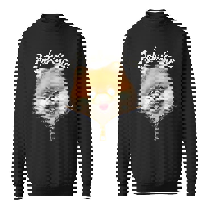 Peek-A-Boo ポメラニアン スウェットシャツ