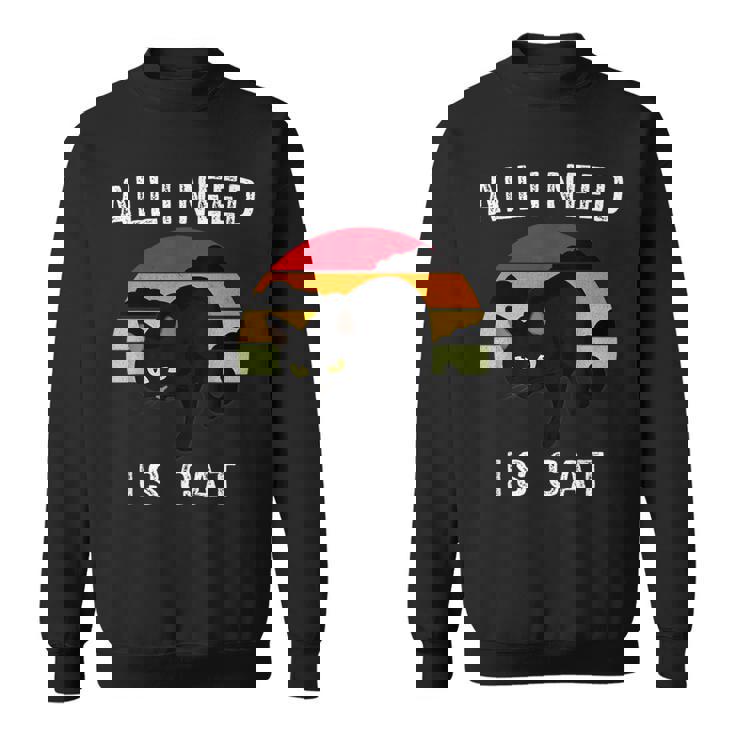 Cat Lover Retrotyle Cat Pattern スウェットシャツ