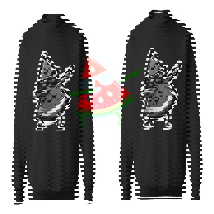 Dabbing スイカ サマーフルーツサングラス スイカ スウェットシャツ