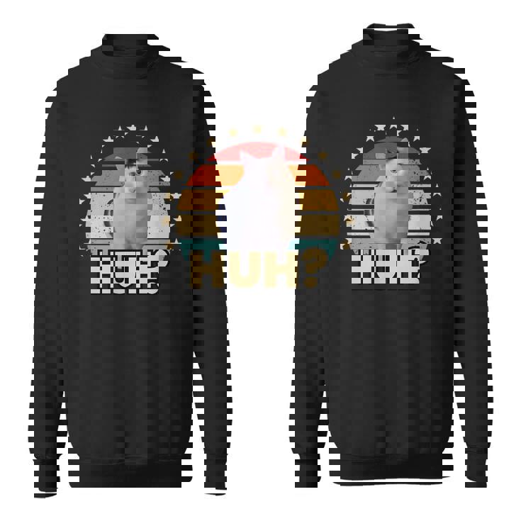 Huh Cat Huhおかしな猫好きのハッミーム スウェットシャツ