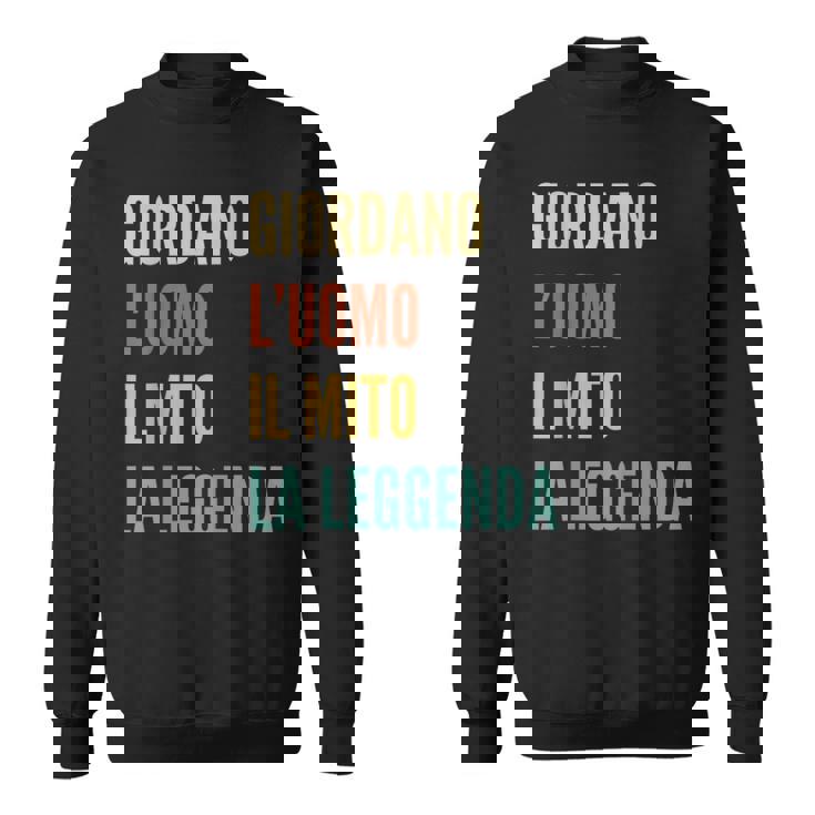 Italian First Name Giordano スウェットシャツ