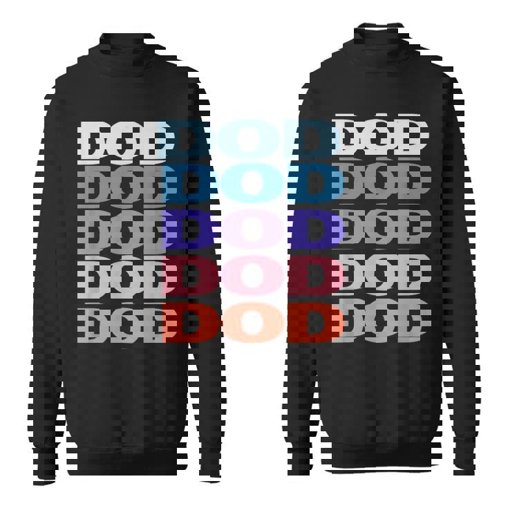 Modern Repeated Text Dod スウェットシャツ