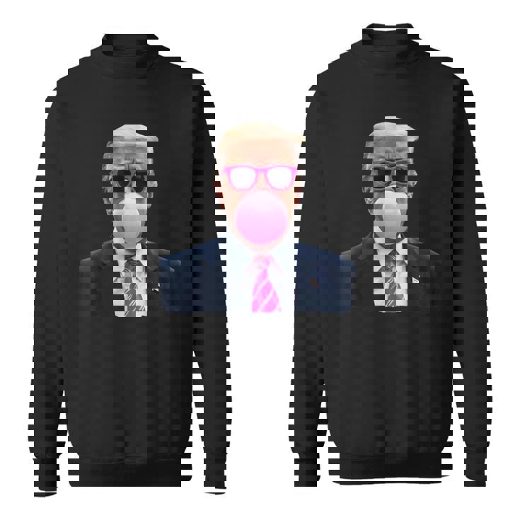 Pop Trump Pink Bubble Gumintage Trump Pink Glasses スウェットシャツ