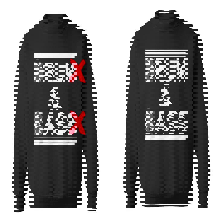 Rum And Ass Lovers Drum & Bass パロディ 皮肉なスローガン スウェットシャツ