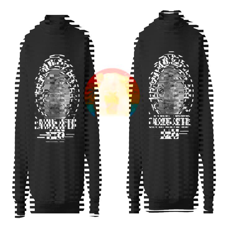 Work Hard Better Life Retrointage Pet Rat Lover スウェットシャツ