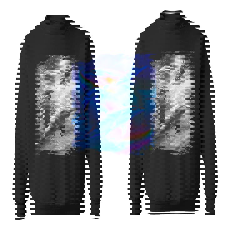 Galaxy Dolphin 宇宙のイルカ スウェットシャツ