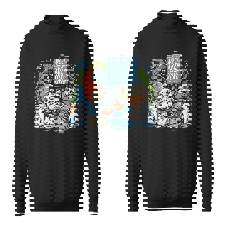 Garden Gnomes Gnome Lover Gnome ガーデニング スウェットシャツ