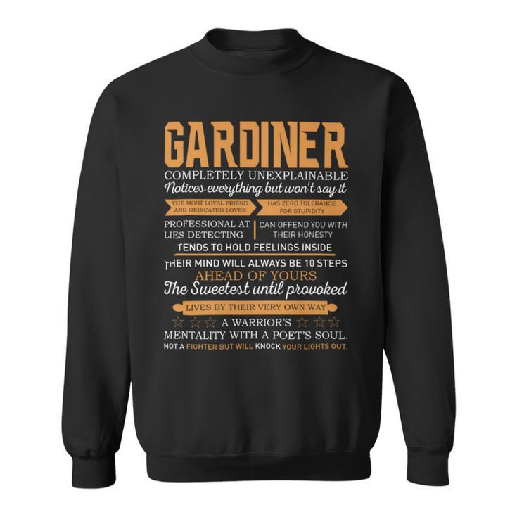 Gardiner Completely Unexplainable Notices Everything But Won’T Say It Name Sweatshirt