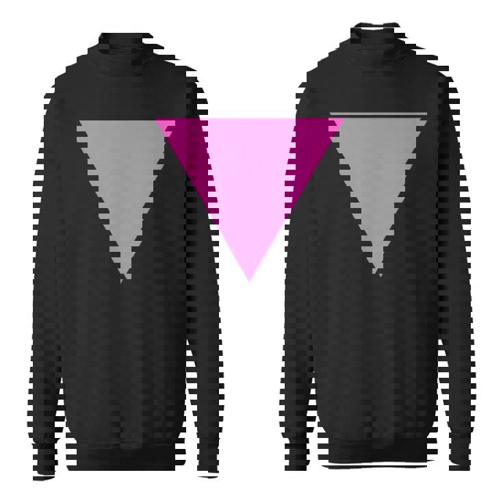 Gay Pride Upside Down Pink Triangle スウェットシャツ