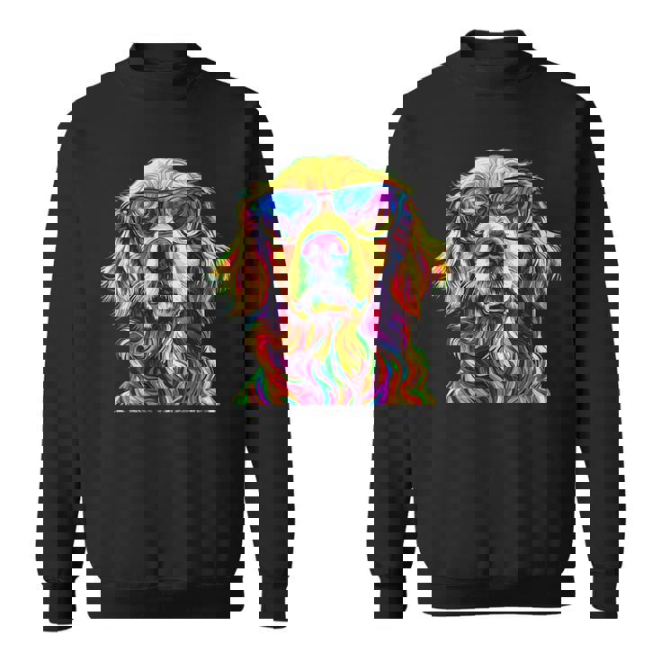 Golden Retriever Lovers カラフル 面白い ゴールデンレトリバー スウェットシャツ