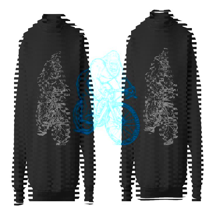 Gorilla サイクリング 自転車 クール モンキー おもしろい 動物 バイク スウェットシャツ