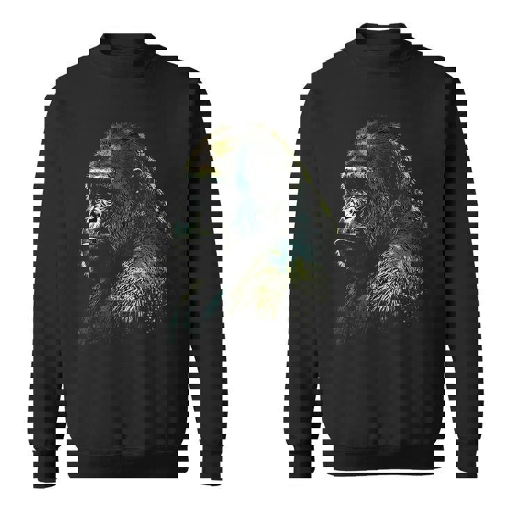 Gorilla モンキーアート 動物 スウェットシャツ