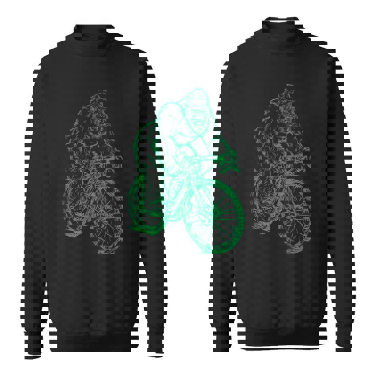 Gorilla ライディングバイク おもしろモンキー クール 動物 サイクリング 自転車 スウェットシャツ