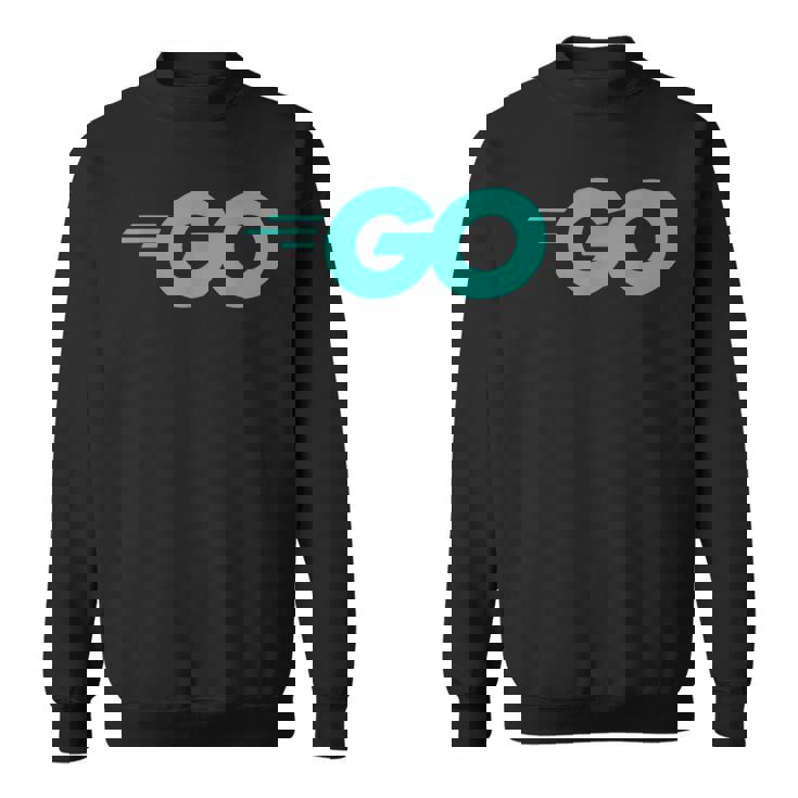Goロゴ付きのgoプログラミング言語golang開発者 スウェットシャツ