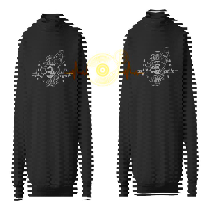 Gran Disco Deinilo Heartbeat Diseño Tocadiscos Dj Camisa de entrenamiento