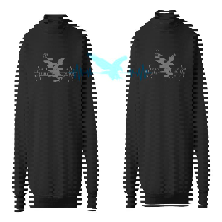 Great Usa イーグル ハートビート 面白い アメリカンバード ギフト メンズ レディース スウェットシャツ