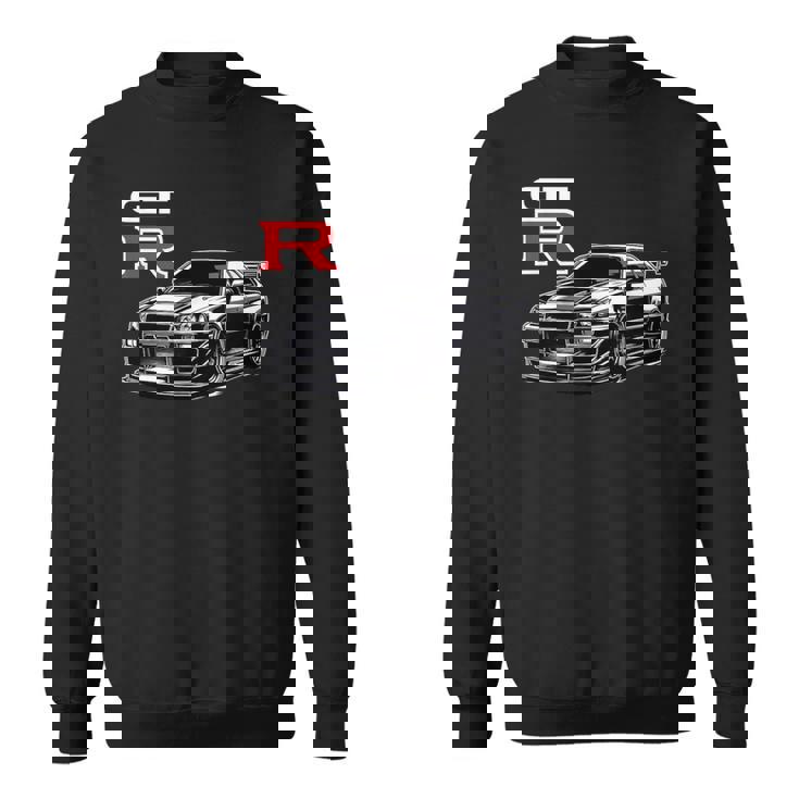 Gt R 34 レーシング ドラグ ドリフト Jdm Japan ストリートスポーツカー スウェットシャツ