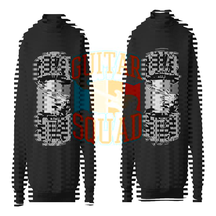 Guitarquad マッチング レトロ ヴィンテージスタイル ギターバンド スウェットシャツ