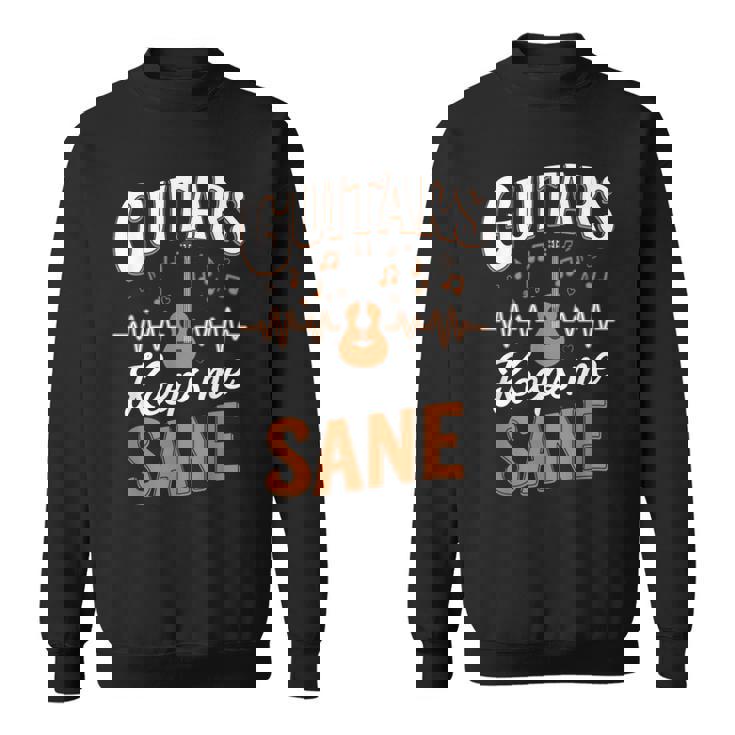 Guitars Keep Meane Pun Guitarists アコースティックギター スウェットシャツ