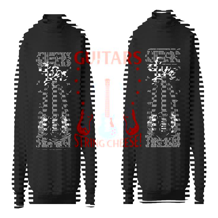 Guitars ストリングチーズ エレキギター付き スウェットシャツ