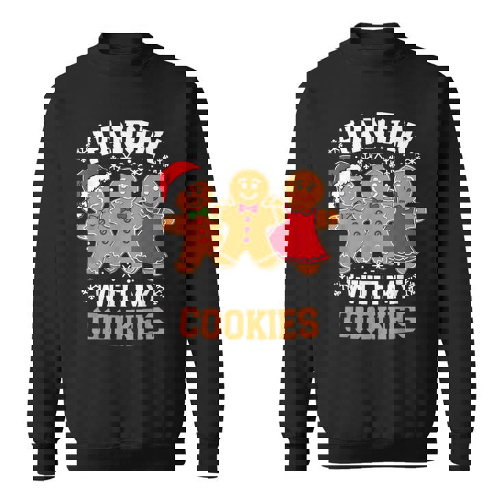 Hangin With My Cookie シャツ メンズ レディース ジンジャーブレッド クリスマス スウェットシャツ