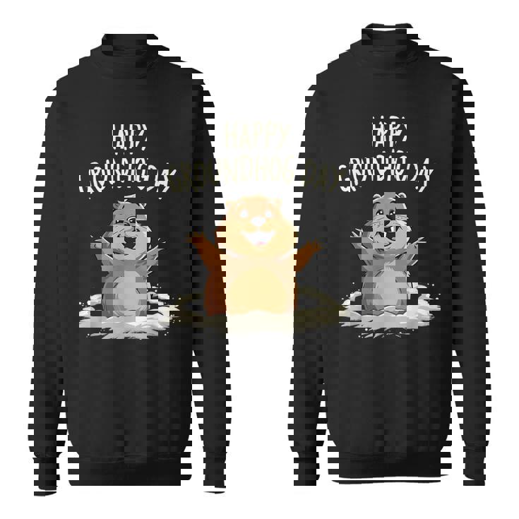 Happy Groundhog Day 2025 メンズ レディース キッズ スウェットシャツ