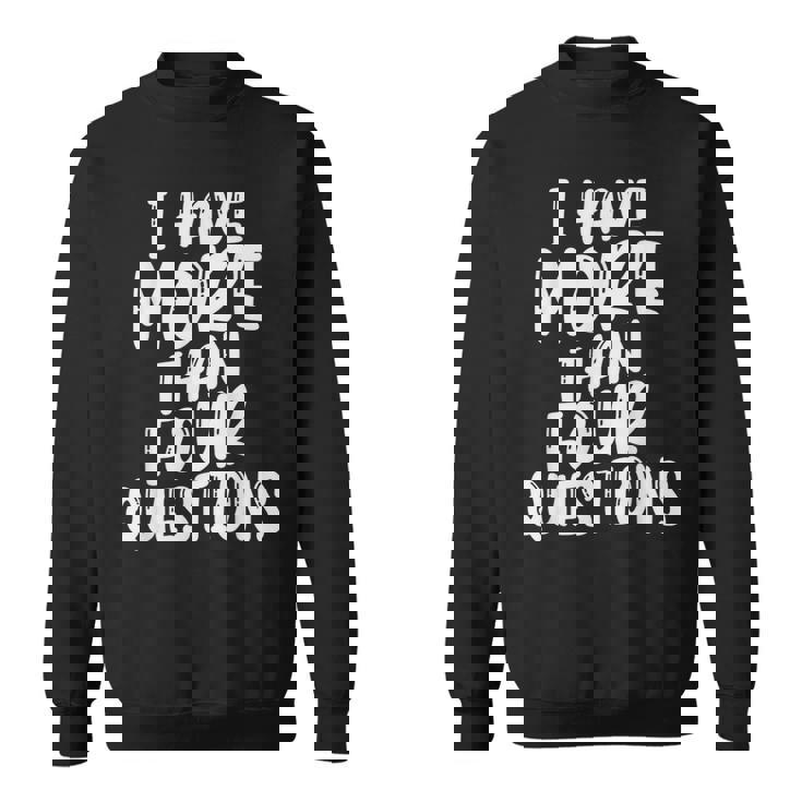 I Have More Four Questions 面白い ハッピー過越祭 キッズ スウェットシャツ