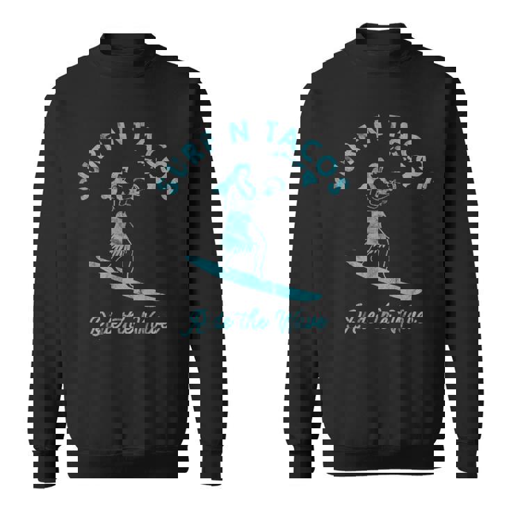 Hawaiiurf N Taco サーファー フラガール ヴィンテージスタイル スウェットシャツ