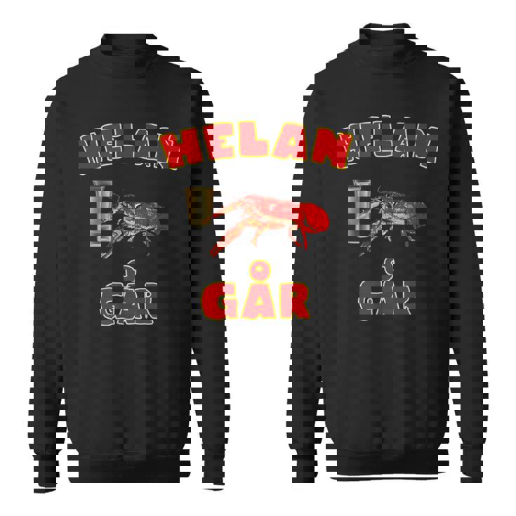 Helan Går スウェーデンの歌 ザリガニ付き スウェーデン スウェットシャツ