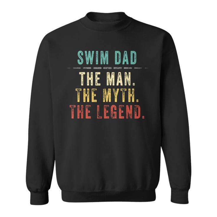 Hombre Regalo Para El Día Del Padre Natación Papá Hombre Mito Leyenda Camisa de entrenamiento