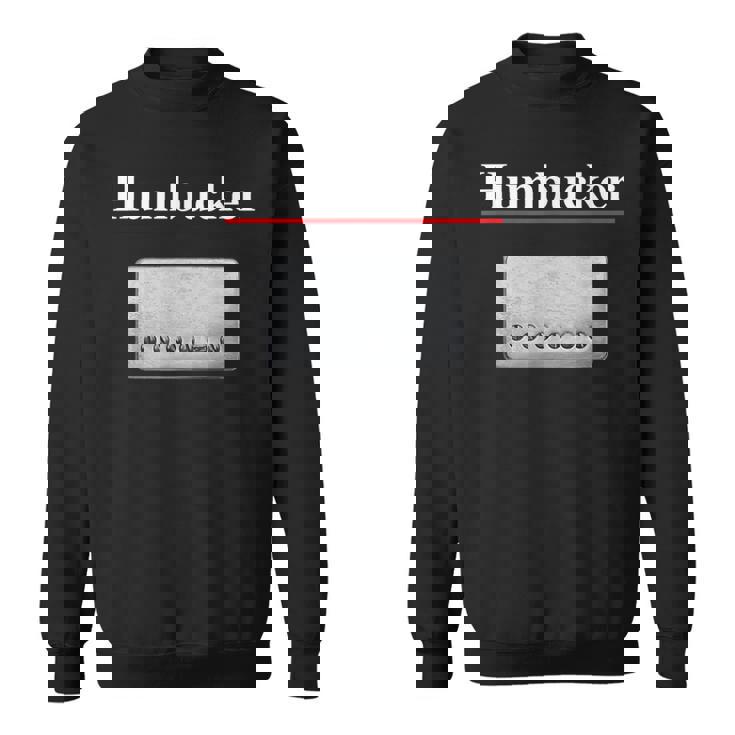 Humbucker ハムバッカー、クールなギタリストのギフト ギターピックアップグラフィック スウェットシャツ