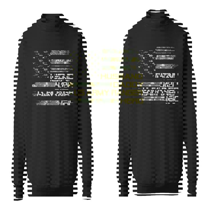 メンズ Husband Daddy Us Army Ranger Hero Flag Usa 迷彩 スウェットシャツ