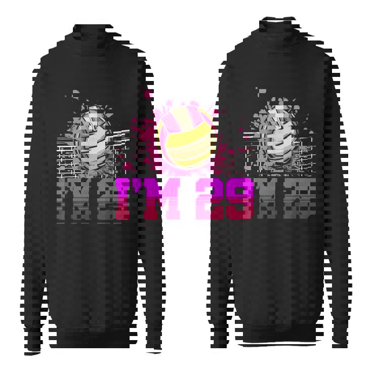I'm 29Ports バレーボール選手 大人用 29歳の誕生日 スウェットシャツ