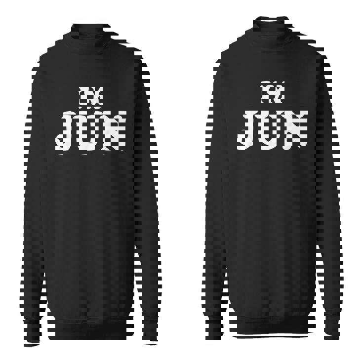 I'm Jun、My Name Is Jun、I Am Jun、パーソナライズ スウェットシャツ