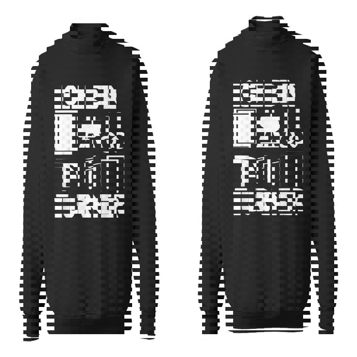 Ich Bin ターナー アート 体操モチーフ 男の子 メンズ スウェットシャツ