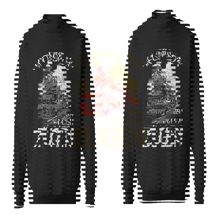 Ich Genieße Das Leben Inollen Zügen 通勤鉄道 スウェットシャツ