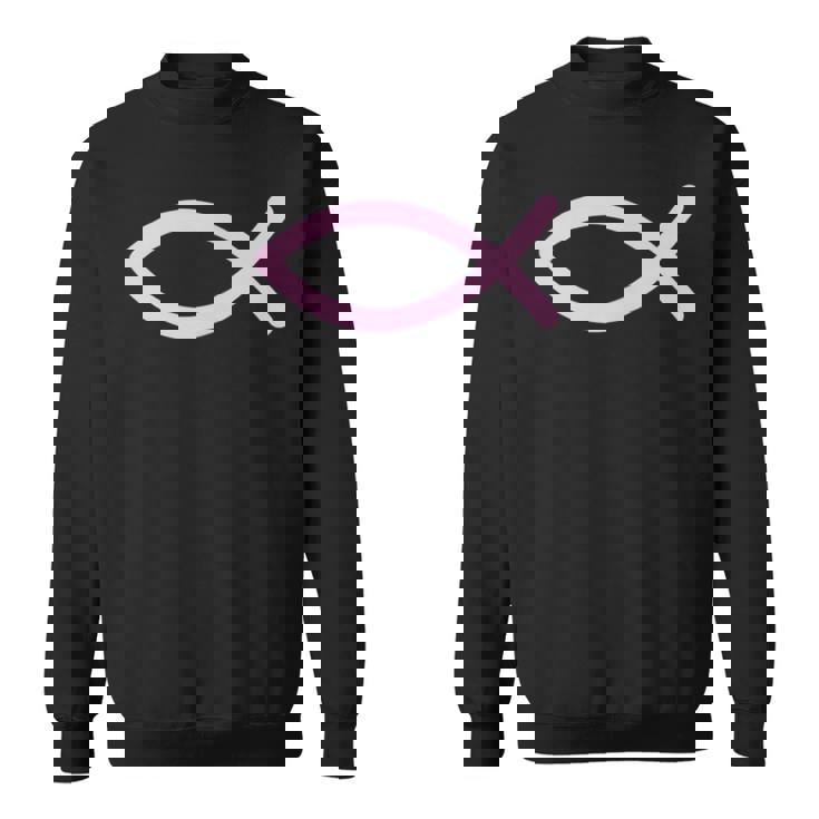 Ichty Fishymboltシャツ-クリスチャンtシャツ-イエス スウェットシャツ