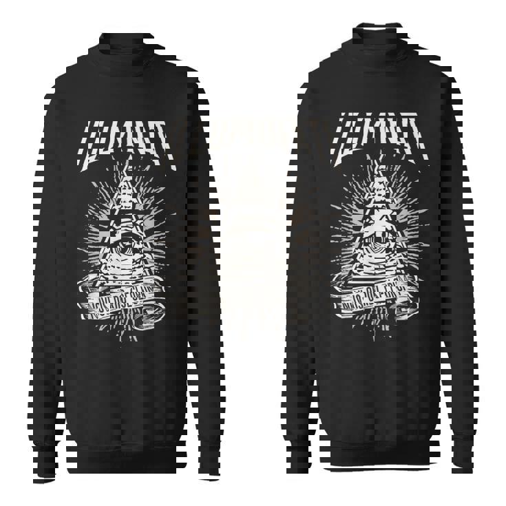 Illuminati New World Order イルミナティ新世界秩序デザイン、プロビデンスの目 スウェットシャツ