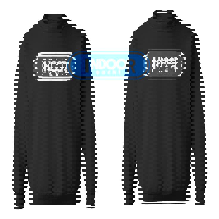 Indoor インドア【変なデザイン屋さん】ブランド ロゴ パロディ 面白い スウェットシャツ