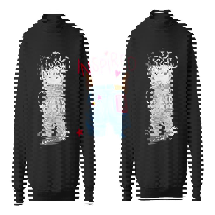 Be Inspired デニム レトロ I Choose Tohine ガールズ グラフィック スウェットシャツ