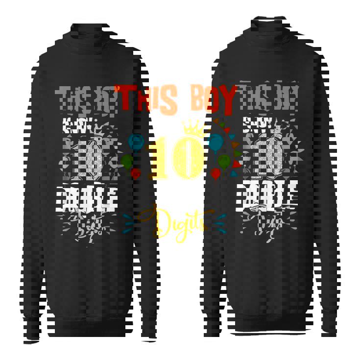 It's My 10Th Birthday シャツ ダブルディジット 10歳 男の子 スウェットシャツ