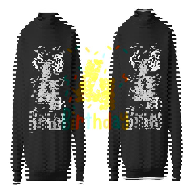 It's My 4Th Birthday ラバーダック 幼児 4歳の誕生日 スウェットシャツ