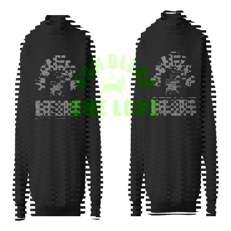 Jah Bless Reggae Music Lion Of Judah Jamaica レゲエ ダンスホール スウェットシャツ