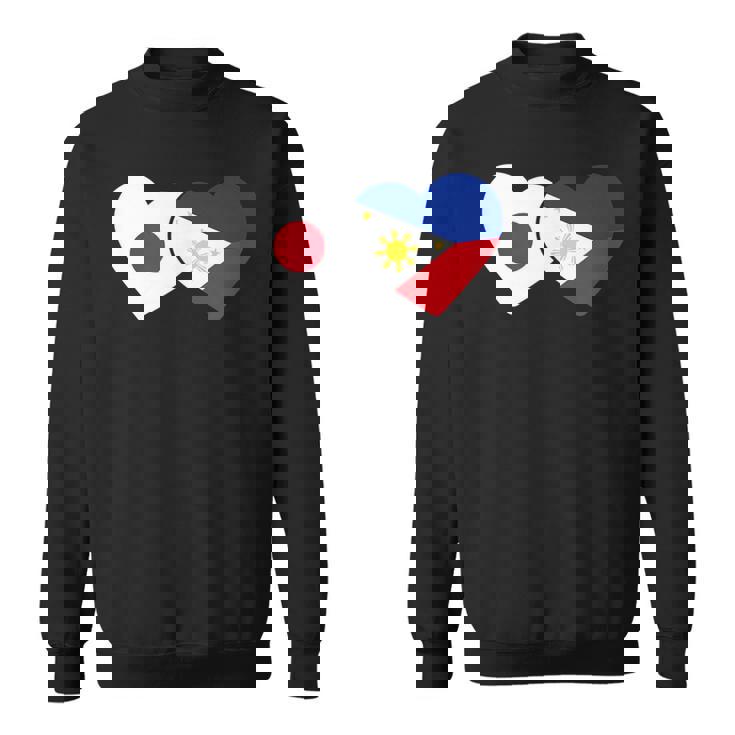 Japanese Flag Phillipinesフィリピンの遺産 フィリピンのルーツ 日本の国旗 フィリピンの国旗 スウェットシャツ