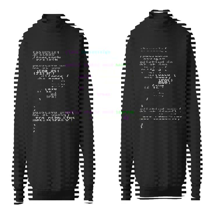 Javaプログラミング Java 成功アルゴリズム Javaプログラマー スウェットシャツ