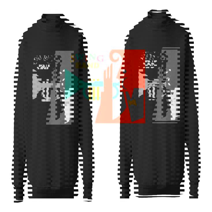 Jazz Music Player スイング バンド レトロ ヴィンテージ 70年代 スウェットシャツ